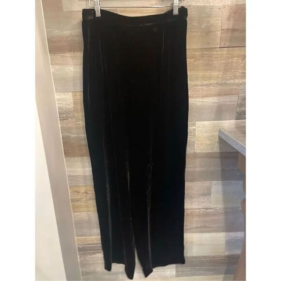 Terry Lewis Vintage velour silk (18) women’s medium black tailored lounge set - Picture 6 of 7